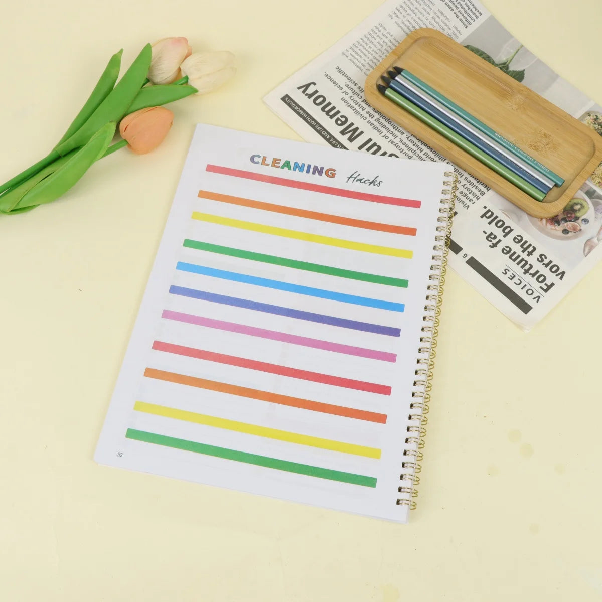 Home Cleaning Book: COLOR House Cleaning Checklist Planner and Organizer to Keep Your House Neat and Tidy!