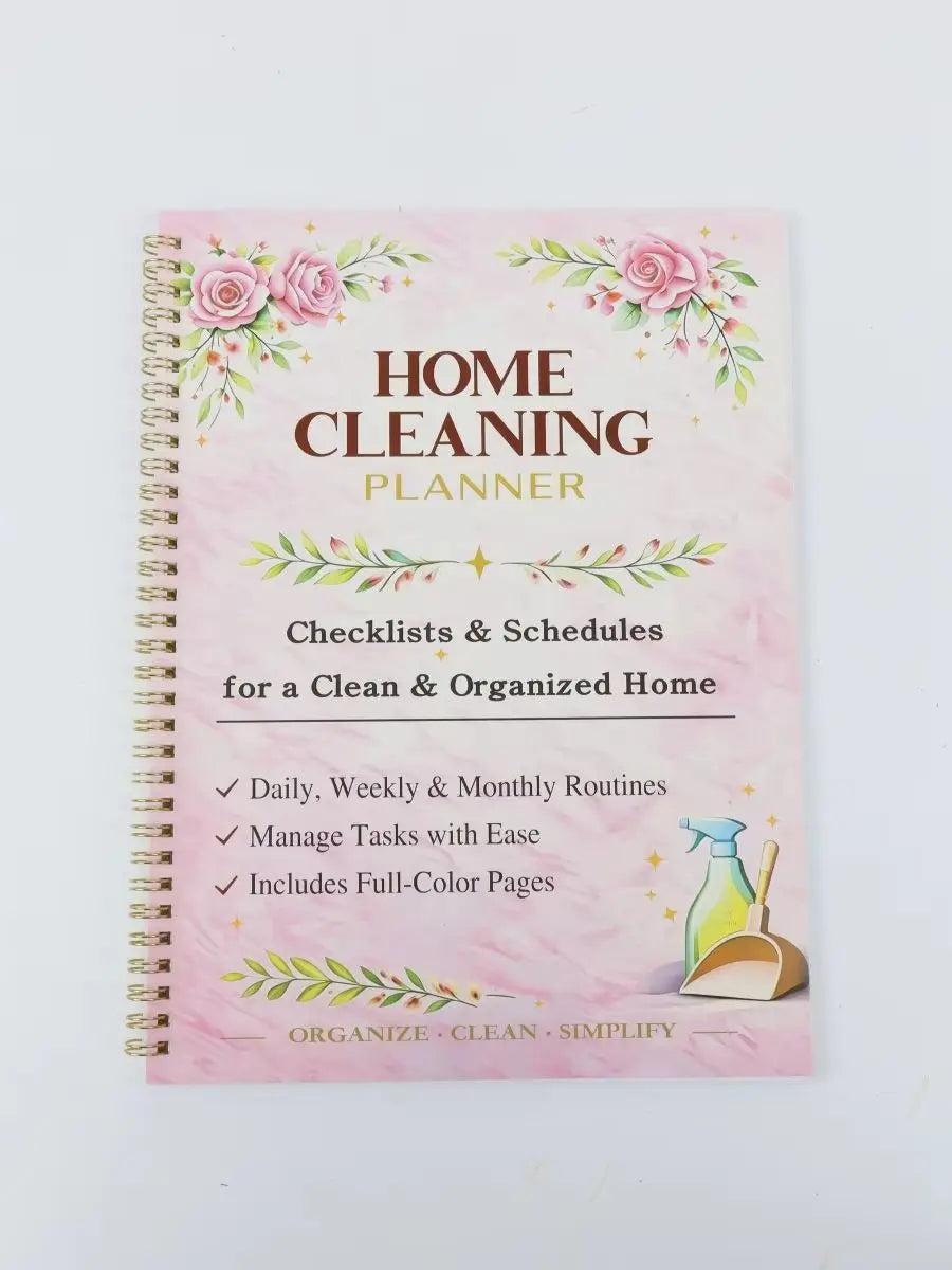 Home Cleaning Book: COLOR House Cleaning Checklist Planner and Organizer to Keep Your House Neat and Tidy!