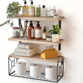 3-Tier Wooden Floating Shelves