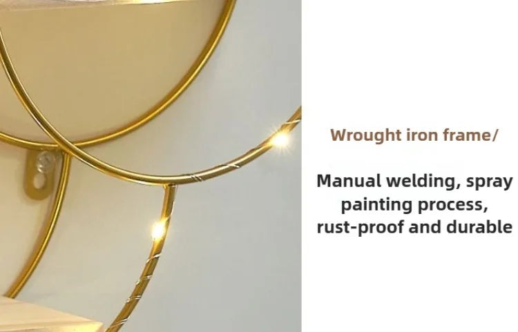 Luminous Wall Shelf Organizers Storage Living Room Bedroom Shelves Wall Decoration Hanging Display Stand Racks Home Decor