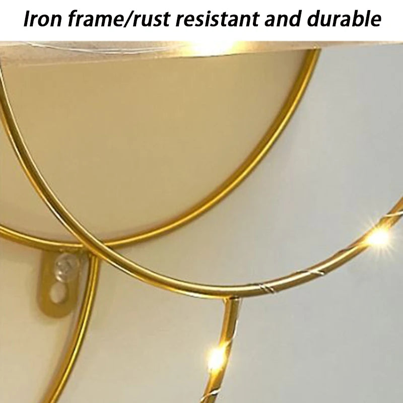 Luminous Wall Shelf Organizers Storage Living Room Bedroom Shelves Wall Decoration Hanging Display Stand Racks Home Decor
