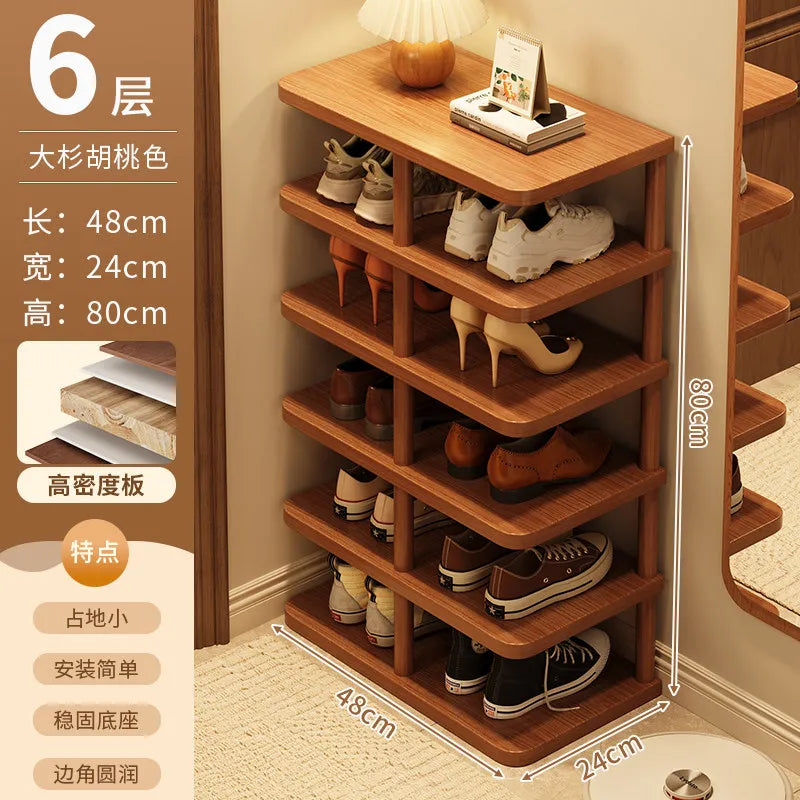 Organizer Shelf Shoe Rack Designs Space Saving Luxury Minimalist Shoes Organizers Narrow Corridor Storage Modern Home Furniture