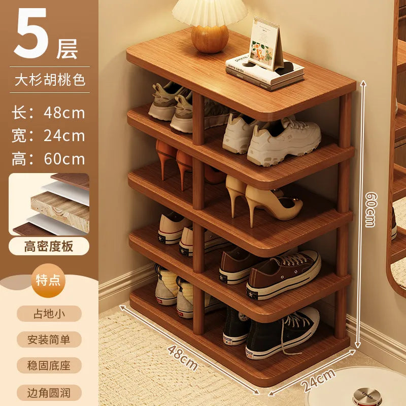 Organizer Shelf Shoe Rack Designs Space Saving Luxury Minimalist Shoes Organizers Narrow Corridor Storage Modern Home Furniture
